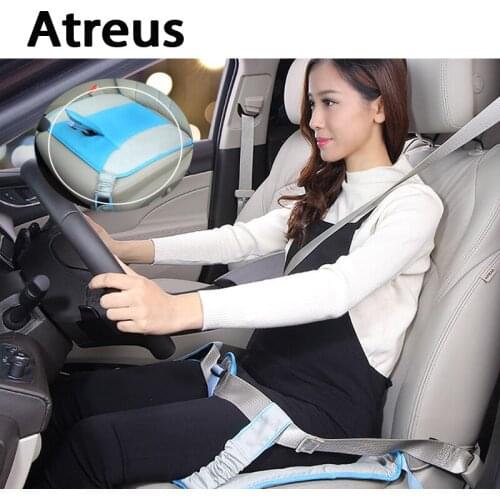Atreus Pregnant Women Care Belly Car Covers Seat safety Belts for Kia Rio Ceed sportage Honda civic Renault duster Volvo Subaru