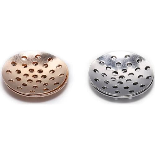 50pcs 14 16 18 20 25mm Brooch Base Brooches Metal Disk Shell Flower Cabochon Bezel Round Blank For Diy Jewelry Making Findings