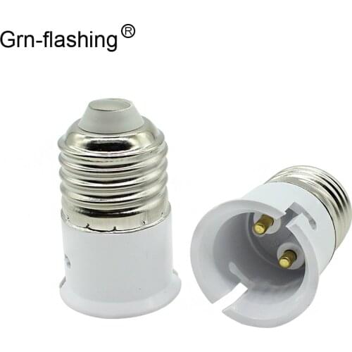 B22 to E27 Base LED Light Lamp Bulb Fireproof Lamp Holder Converter Adapter Socket Change