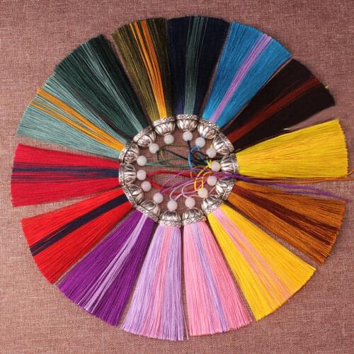 10cm Tassels decorative silk fringe garniture diy tassel silk tassel sewing fabric accessories fringe trim for tassel bag Decor