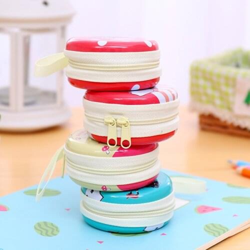 DL Korean version of creative cartoon headset Baupra girl iron zero wallet round coin bag Wholesale price office & school