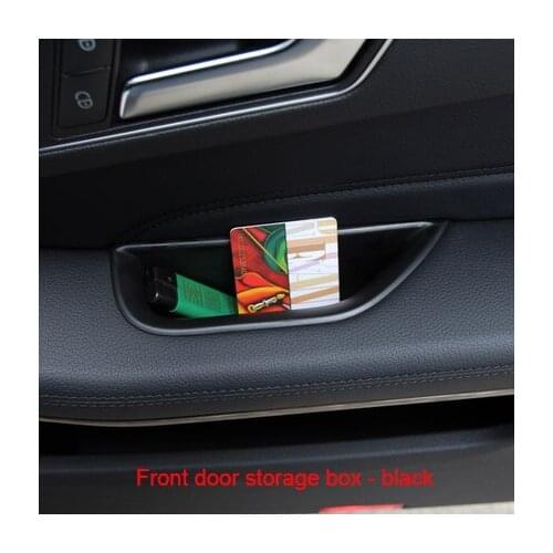 For Benz E class 2008-2015 ABS Front door storage box - black chrome molding trim 2pcs