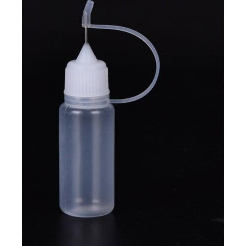 1Pc 10ml Plastic Squeezable Needle Bottles Eye Liquid Dropper Sample Eyes Drop Refillable Bottle