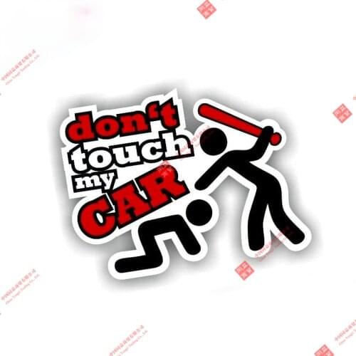 Hot Touch My Car Shocker Hand Auto Car Sticker Decal for Motorcycle Off-road Laptop Helmet Trunk