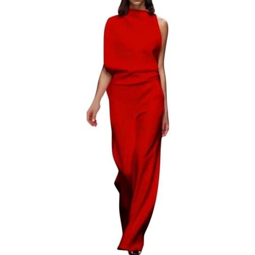Jumpsuit Sleeveless Loose Women Women Sleeveless Wide Leg Overall for Party