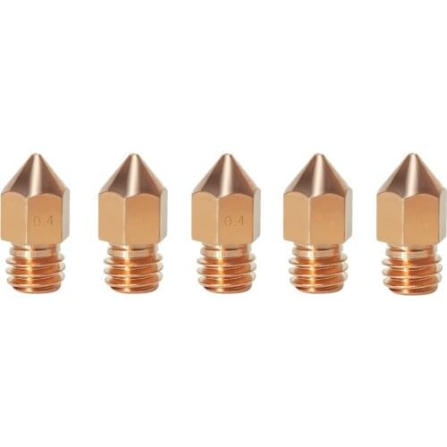 SIMAX3D 3d printer kit mk8 extrusion head nozzle brass nozzle makerbot nozzle 1.75 brass nozzle for 3d printer ender3 pro hotend