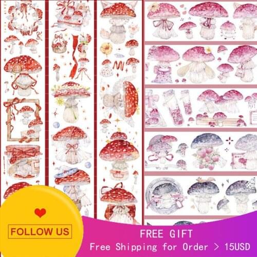 1 Loop Big Mushroom Masking Tape Spring Field Release Paper