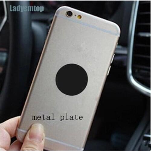 Ladysmtop Metal Plate Circular Square Iron Plate With 3M adhensive Specially Used For Magnetic Car Phone Holder Auto Accessory