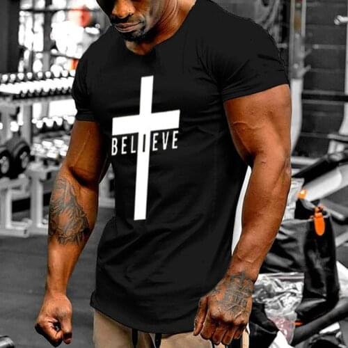 2021 New Summer Best Seller Short Sleeve Men T-shirt Cross Letter Printing Graphic Tshirt Daily Casual Multicolor Tees Tops