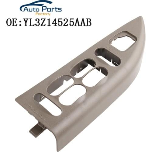 New Front Left Door Lock Switch Mounting Bezel Med Parchment For Ford F150 2001-2002 YL3Z14525AAB YL3Z-14525-AAB