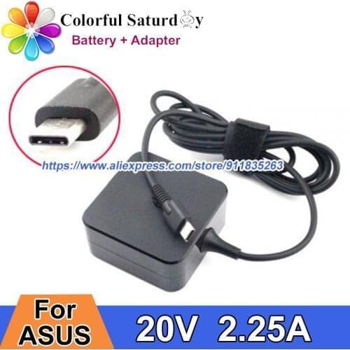 Genuine Laptop Power Supply 20V 2.25A ADP-45EW B ADP-45EB C For ASUS zenbook flip s c302ca-dhm4 UX370U C523n C434 t303u ux390u
