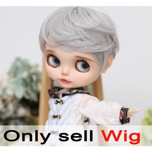 9-10 inch Blyth Wig Short Sliver Hair