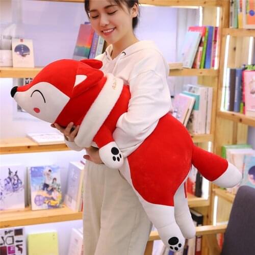 35/50/60CM Cute Fox Stuffed Animals Dolls Plush Toys For Children Girls Kawaii Soft Appease Sleeping Plush Pillow Dolls Toy Gift
