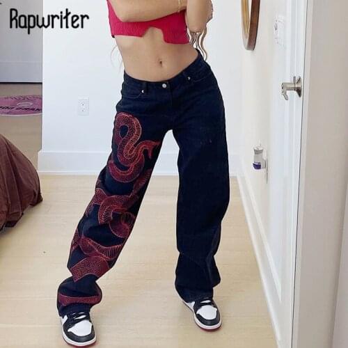 Rapwriter Casual Brown Jeans Stylish Denim Pants y2k Pocket Cargo Pants Autumn Women High Waist Trousers 2000s Retro Streetwear