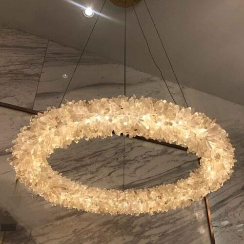 Luxury Living Room Decoration Crystal Chandelier Lighting AC110V 220V LED Bedroom Cristal Hanglampen