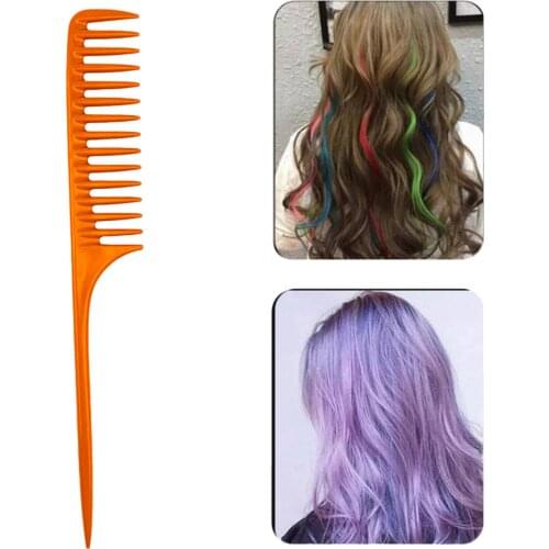 Wide Tooth Rat Tail Comb with Pintail Anti Static for Women Men Barbers Hairdressing ​Comb Detangling Hair Brush Heat Resistant