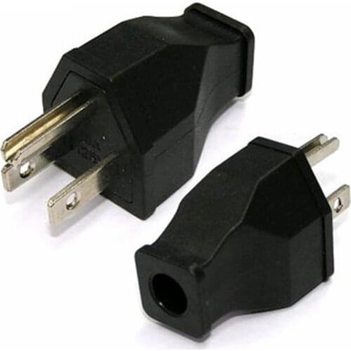 2PCS Wholesale Black Copper American 3 Pins Power Plug Elcectrical AC 125V 15A US Power Cord Detachable Industrial Plug Socket