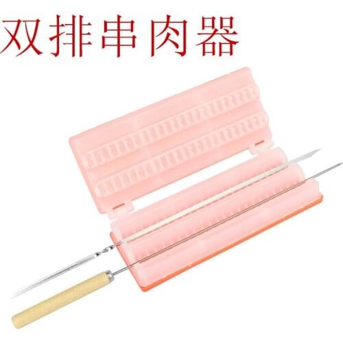 Die kao xiang BBQ Wear string machine multi - functional barbecue hand lamb squid through stringer