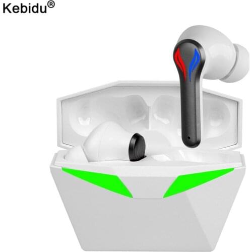 Kebidu TWS Wireless Bluetooth 5.0 Earphones Gaming Earbuds Headset With Mic Charging Box Headphones For Huawei Iphone Xiaomi