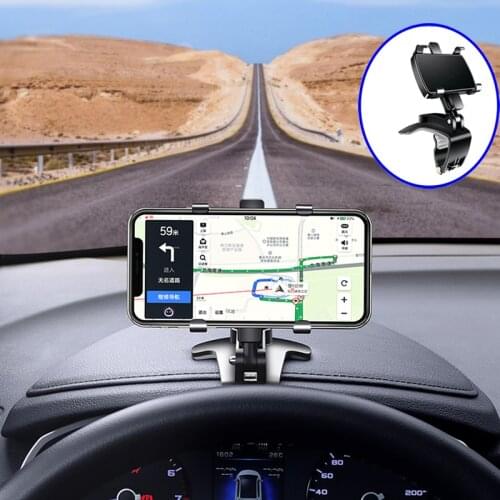 Universal Dashboard Car Phone Holder Easy Clip Mount Stand GPS Bracket Car Holder Support For iPhone 12 Samsung Xiaomi