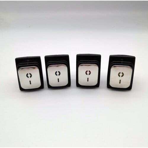 1pcs KCD4 stainless steel face 4/6-pin lamp waterproof boat switch silver contact large current flip plate power boat switch