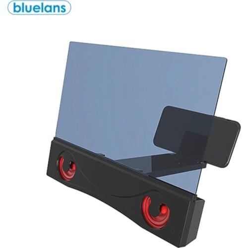 12 Inch 3D Bluetooth Speaker Movie Video Amplifier Optical Zoom Mobile Phone Screen Magnifying Glass With Hands-Free Function