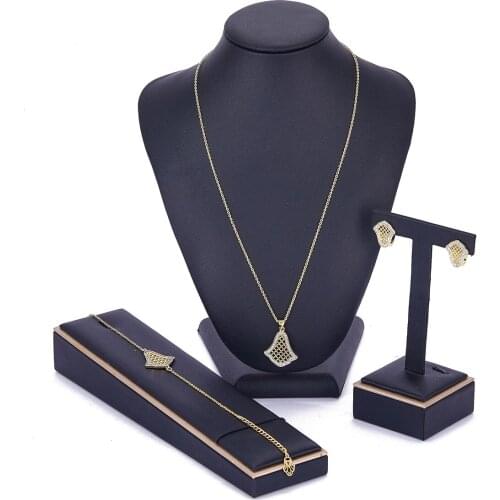 2021 May hot selling accessories wedding jewelry set for women Mixed color jewelry set copper high quality jewelry set