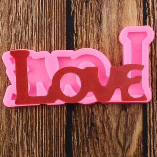 3D Love Cake Border Silicone Molds Wedding Cupcake Topper Fondant Cake Decorating Tools Candy Polymer Clay Chocolate Moulds