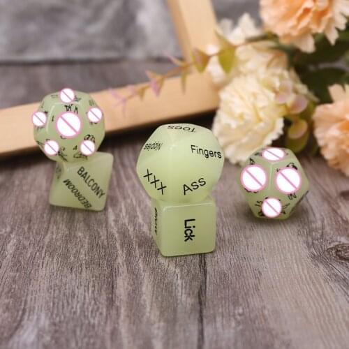 5pcs/set Luminous English Words Sex Dice Erotic Love Game Sexy Posture Adult XXUF