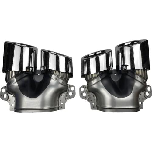 Rear Bumper Turbo Muffler Exhaust Tips Pipe Exits For Mercedes Benz W177 A35 C118 CLA35 X247 GLB35 A45S AMG Tail Throat 2020