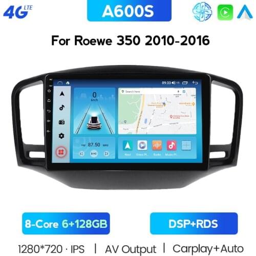 360 Cameras Screen Car For Roewe 350 2010 2011 2012 2013 2014 2015 2016 Android 10 Multimedia Audio Radio Recorder GPS Navi Head