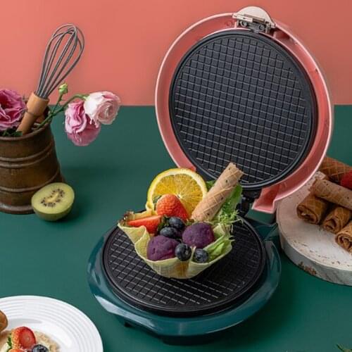 Home small crispy egg roll waffle waffle heating shrimp slices fruit and vegetable magic device electric baking pan J03