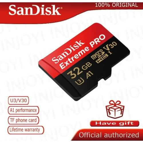 SanDisk Extreme Pro micro SD Card 128GB microSDHC SDXC UHS-I Memory Card 64GB TF Card 32GB U3 With SD Adapter for nanica smitch