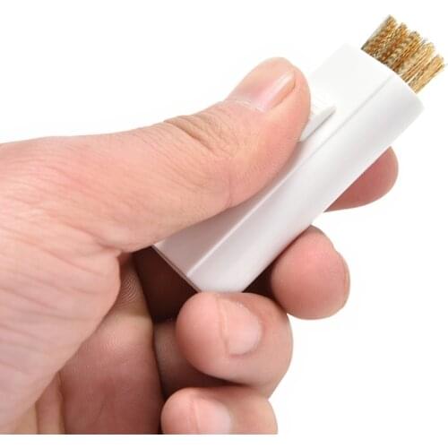 Mini Golf Club Brush Iron Club Brush with Copper Wire Bristles Cleaner Tool Golf Training Aids Drop Ship