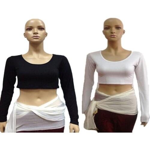 Ramadan Muslim Modal Undershirt Crop Tops For Women Solid Color Elastic Stretch Long Sleeve O-neck Casual Tight Bottoming Islami