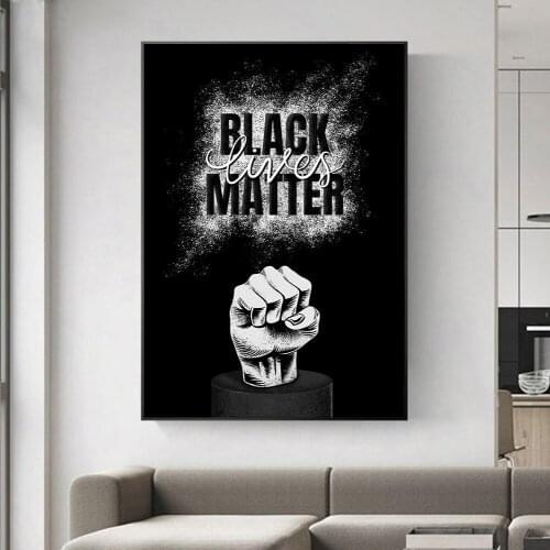 Black Lives Matter Wall Art Paintings Print on Canvas Posters and Prints Modern Art Canvas Prints Pictures Living Room Decor