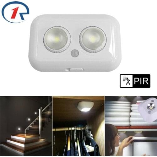 ZjRight LED wall Lamps PIR Motion Sensor Human Body Induction indoor lighting Kitchen Closet Cabinet Toilet bookcase table Light