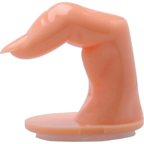 Wholesale 5pcs/lot Fake Nail Art Acrylic UV Gel Hand Finger Training Practicing Display False Tips Manicure Tool