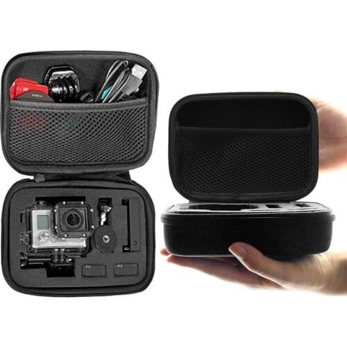 Action Camera Case Portable Small EVA for GoPro Hero 9 8 7 5 Black Xiaomi Yi 4K Sjcam Sj4000 Eken H9r Box Go Pro Accessory