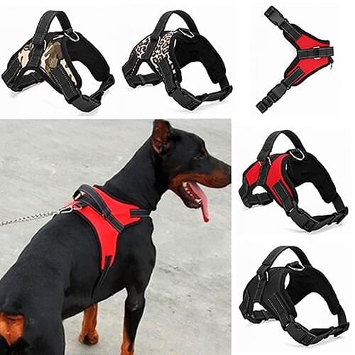 Adjustable Pet Dog Walk Out Harness Vest Collar Hand Strap Heavy Duty Dog Harness