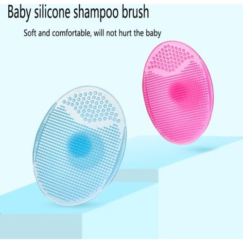 Baby shower bath shampoo brush does not hurt the body super soft cleaning brush bump massage baby shower fine hair brush