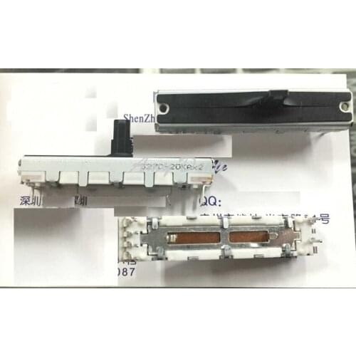 20pcs/lot Japans 4.5 cm slide potentiometer dual axis 10MM long 20KA*2