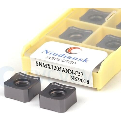 SNMX1205ANN-F57 NK9018 CNC Milling Carbide Insert Cutting Turning Tool Fast Feed Machining Stainless Steel Material Good Effect