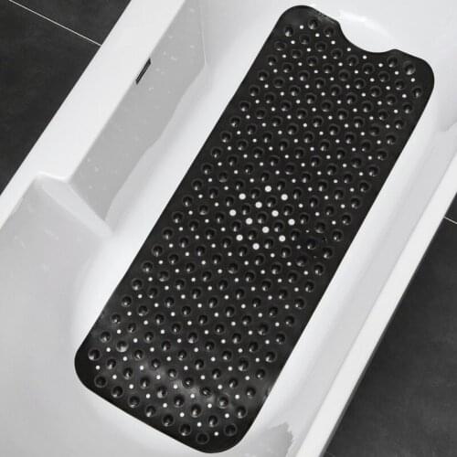 Extra Long Bath Mat Massage Safety Shower Bathtub Mats Non Slip Bathroom Floor Mat for Kids/Elderly /Disabled WY72108