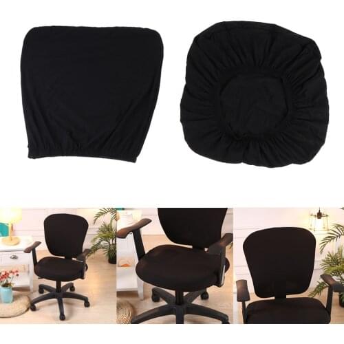 Comfortable Removable Washable Black Dining Chair Protector Cover, Anti-dust Oil-proof Soft Dining Room Protector Slipcover