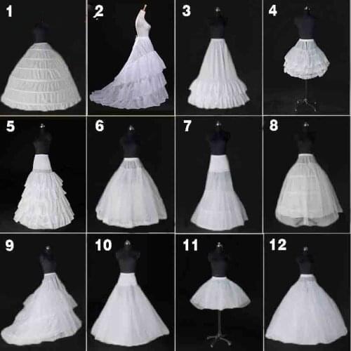 BacklakeGirls Wholesale In Stock Crinoline Petticoat Wedding Skirt All Style TuTu Hoop Underskirt Bridal Petticoats Rockabilly