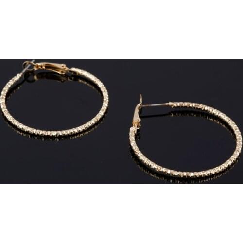 2020 new punk classic round hoop earrings for women fashion alloy simple circle earring jewelry mujer duftgold