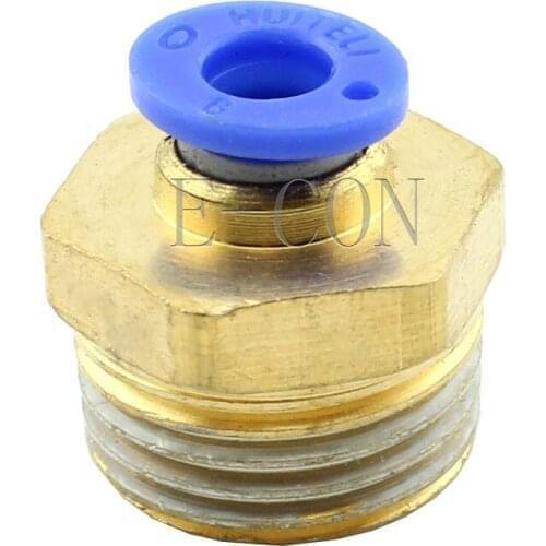 1pcs Male Connector 6mm Tube 1/2 BSPT Threaded Pneumatic Quick Release Air Fitting