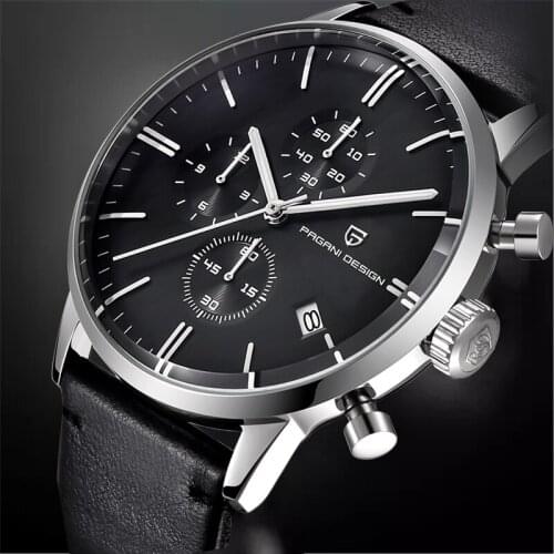 2021 New PAGANI DESIGN Original Watches For Men Automatic Date Watch Waterproof Chronograph VK67 Movement Relogio Masculino 2720