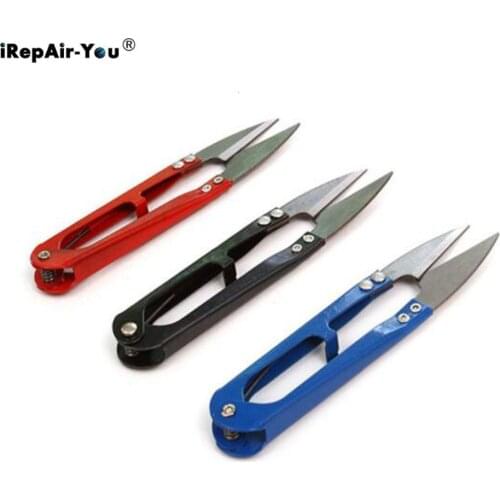 3PCS Cutter Stainless Steel Stitch U-Shape Use Scissors Cut Fishing Line Trimming Nipper Essential Phone Repair Accessories